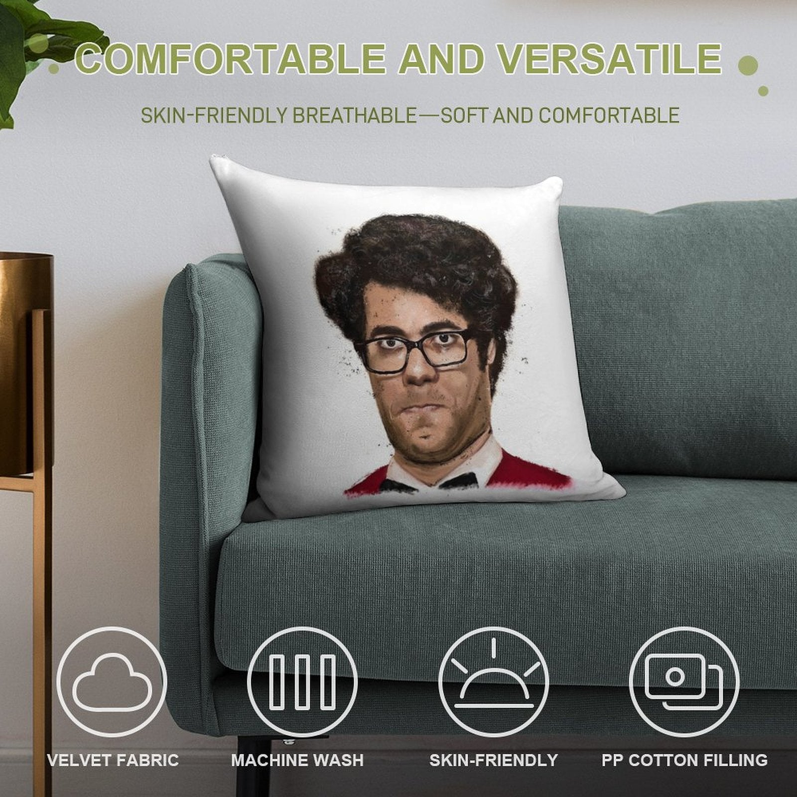 The I.T. Crowd - Moss Soft Multiple Sizes Throw Pillow