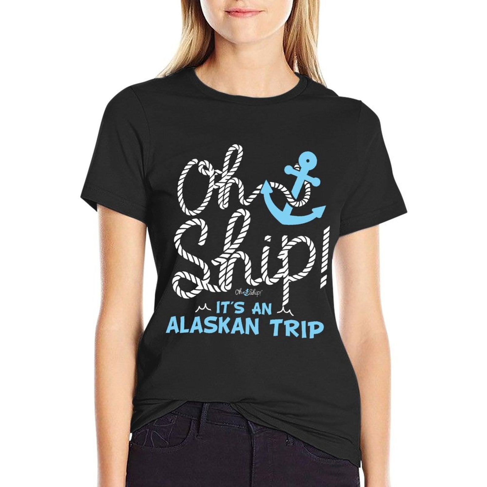 Oh Ship Its An Alaskan Trip - Matching Alaska Cruise  Lightweight T-Shirt