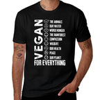Vegan For Everything T PlanetEarth Day, Save The Bees  Fade-proof Color T-Shirt