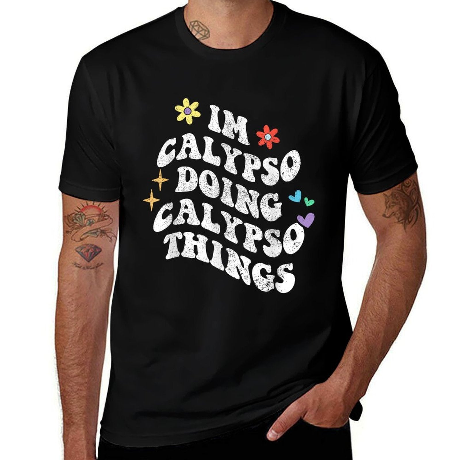 Retro Groovy Im Calypso Doing Calypso Things Funny Mothers Comfortable T-Shirt
