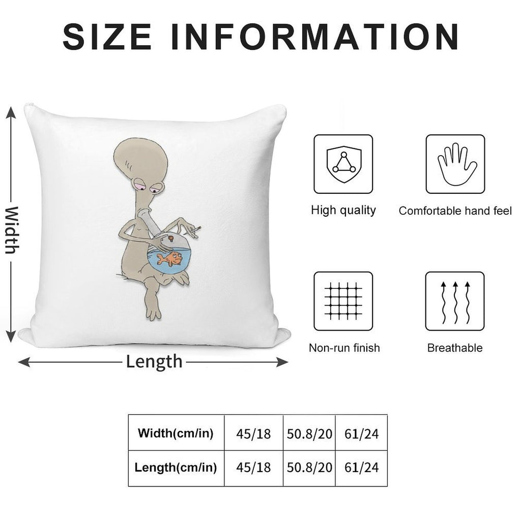 Roger Smokin' Up Soft High-Density Material Throw Pillow