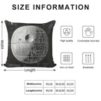 Death Star Blueprint Starship Fan Art Soft Style Accent Throw Pillow