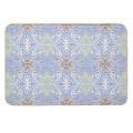 Abstract Floral Tiles Pattern Light Background  Easy To Clean Bath Mat