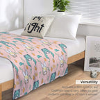 Miku And Rin Chibis Easy Care Throw Blanket