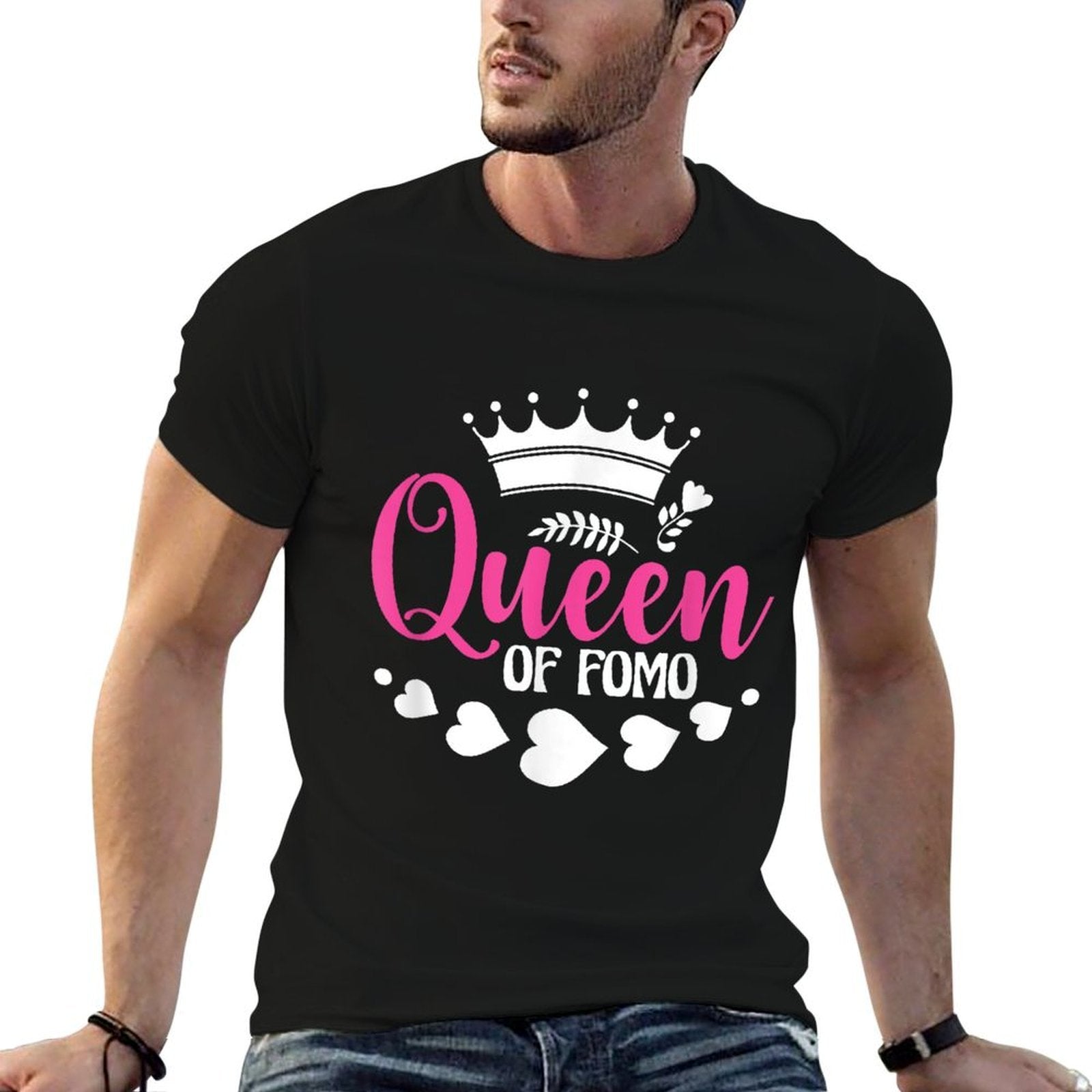 FOMO Queen Funny Meme Quote Fear Of Missing Out FOMO  Durable T-Shirt