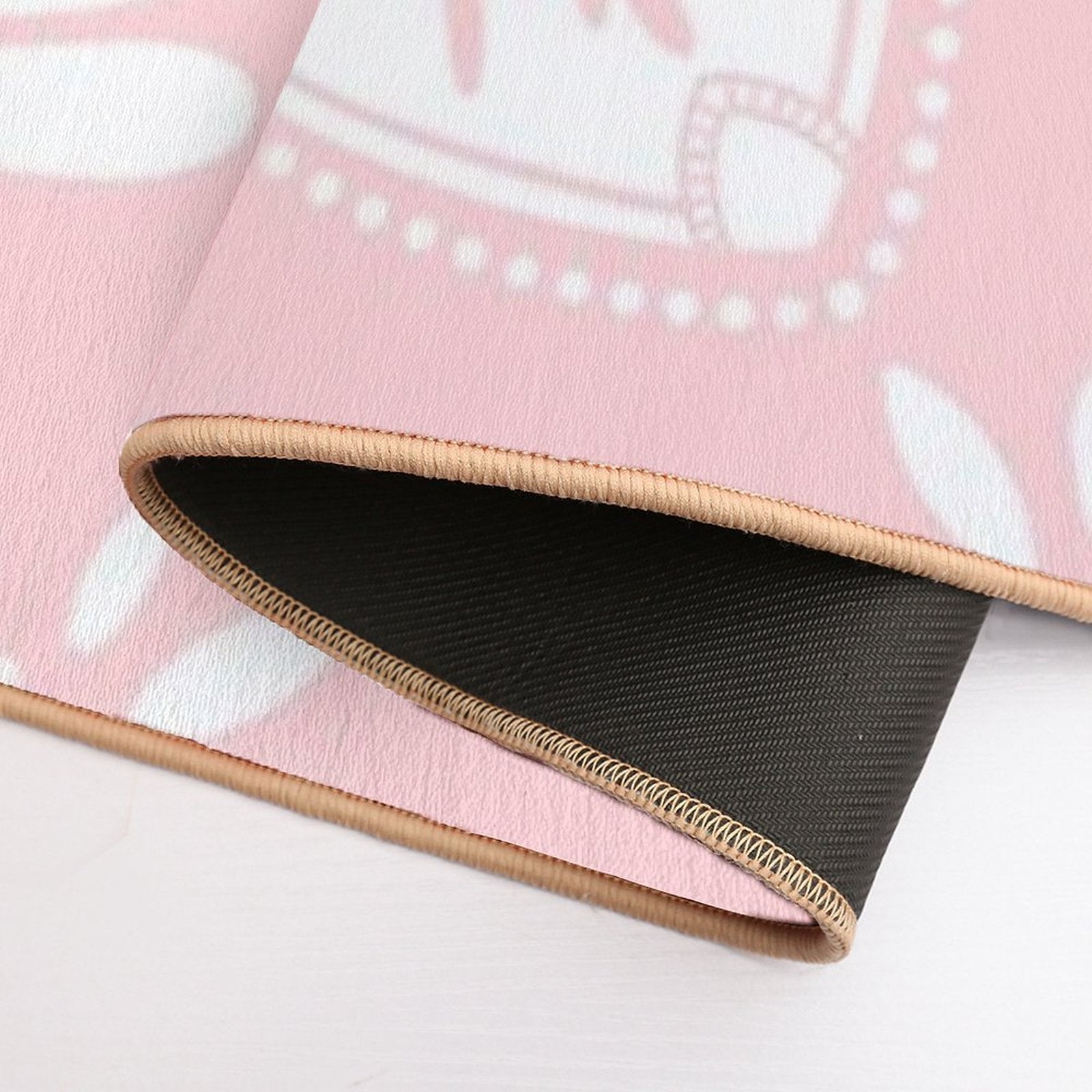 Pastel Pink Mandala  Rapid-Drying Bath Mat