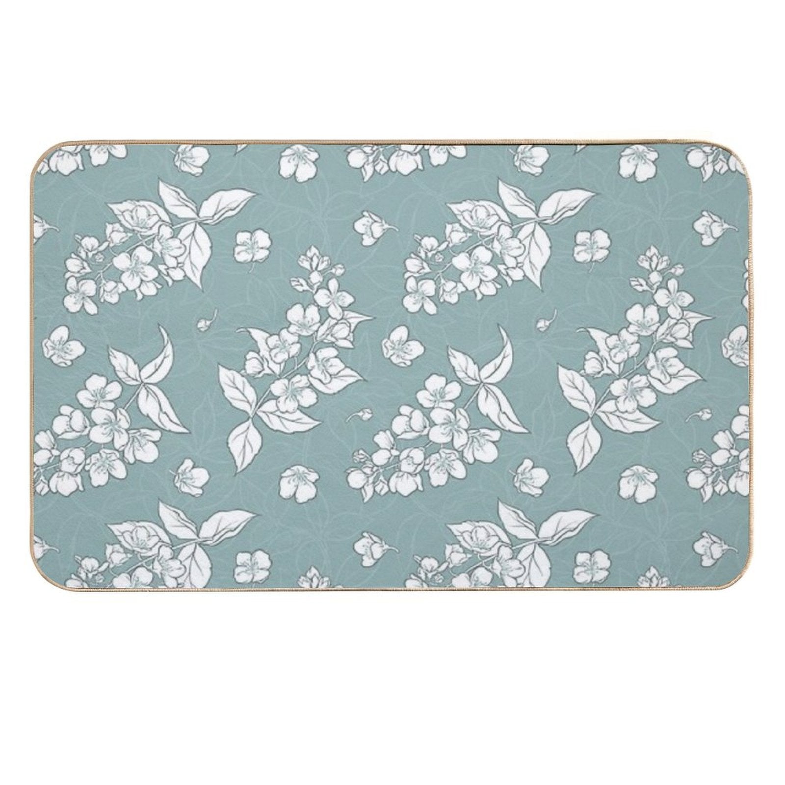 Blur Flower Pattern  Multi-Purpose Bath Mat