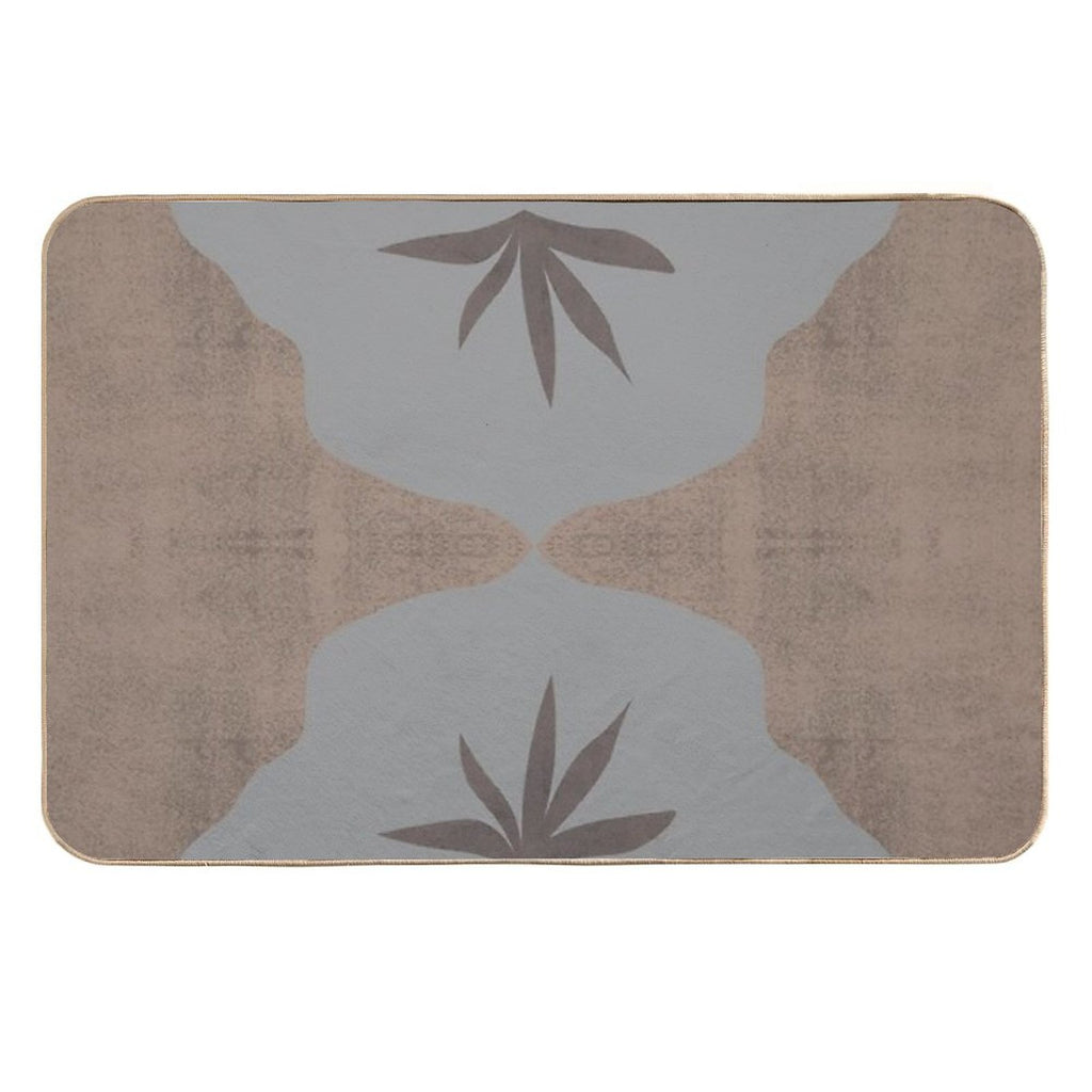 Modern, Neutral, Abstract, Simple Minimal Contemporary Home Decor Durable Bath Mat