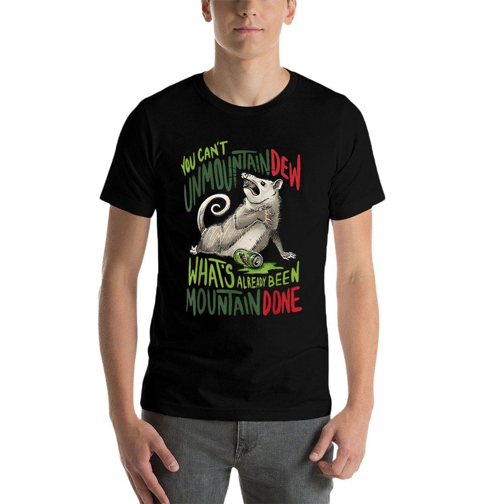 You Can’t Unmountain Dew What’s Already Been Mountain Done  Oversized Silhouette T-Shirt