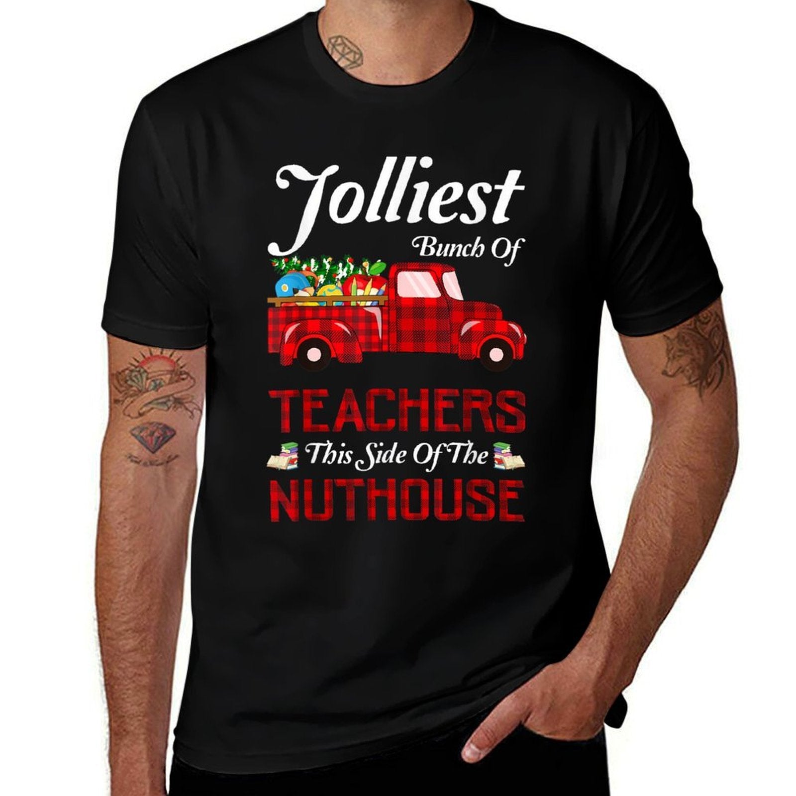 Bunch of Teachers This Side of The Nuthouse Xmas  Breathable T-Shirt