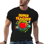 Superhero Teacher T-shirt - Teaching Teacher Gift Men Women Girls Kids  Polyester Blend T-Shirt