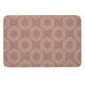 Hexagon Boho Minimalistic Home Decor Pattern  Easy Maintenance Bath Mat