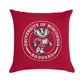UW - Madison Circle Soft Hidden Zipper Throw Pillow