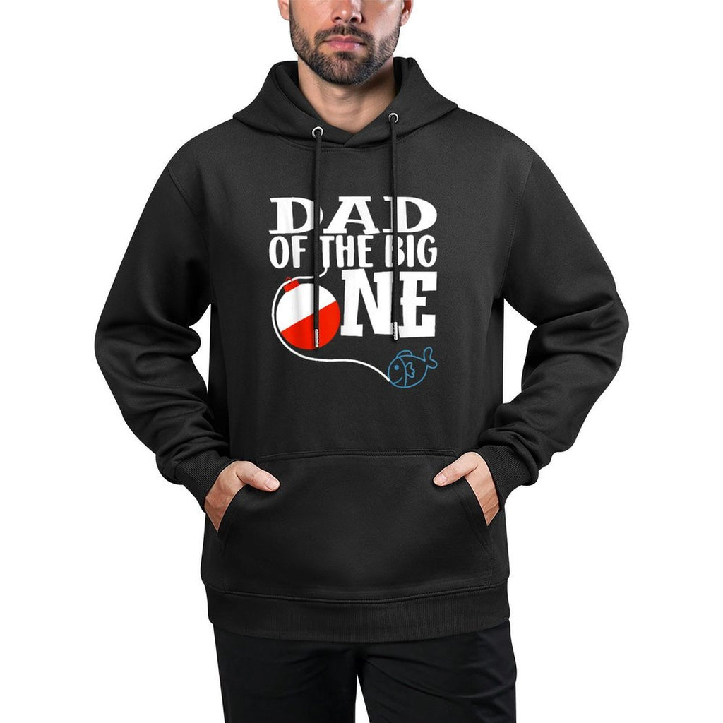 Dad of The Big One Fishing Boy First Birthday Ofishally Layering Staple Hoodie