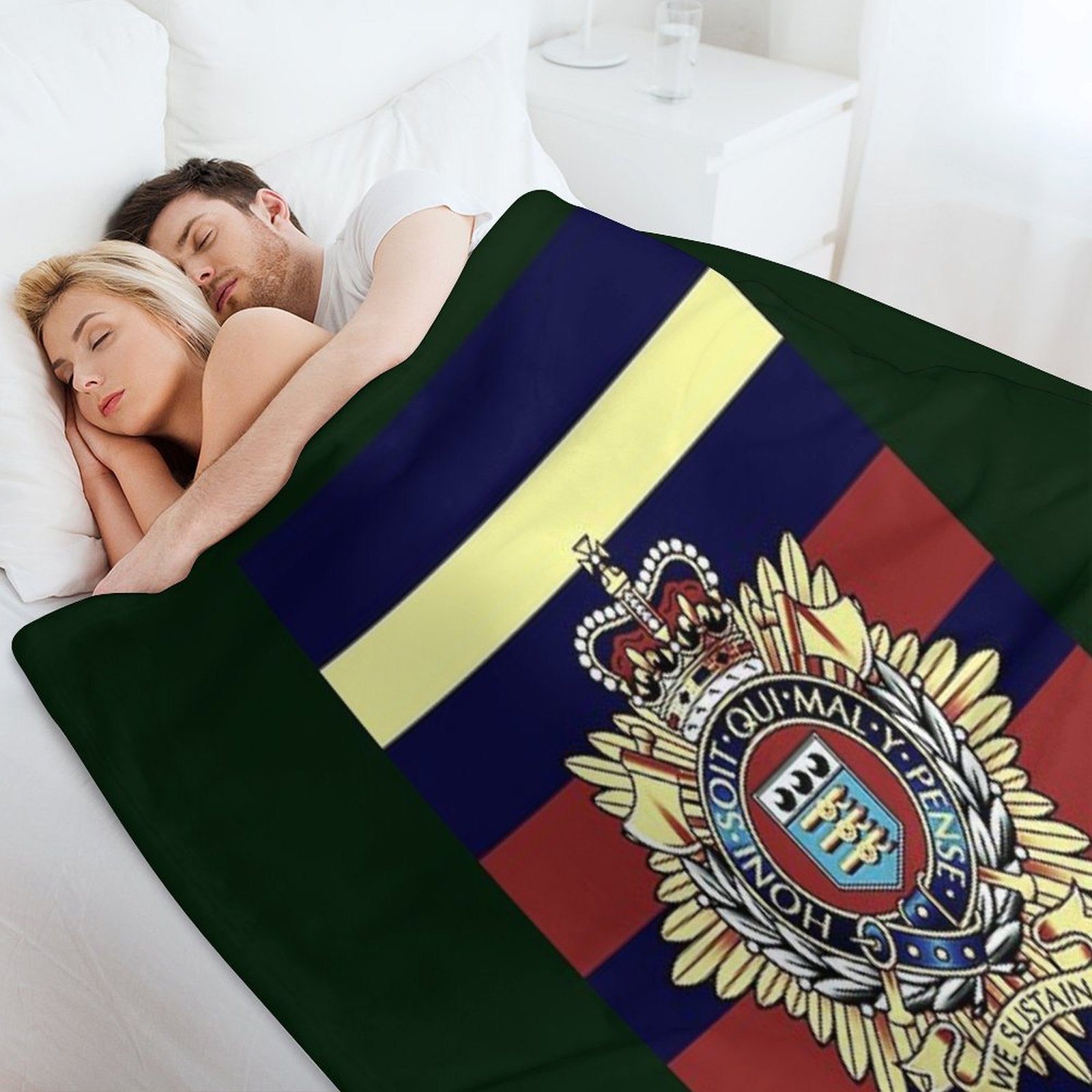 Royal Logistics Corps RLC CAP BADGE Multi-functional Throw Blanket
