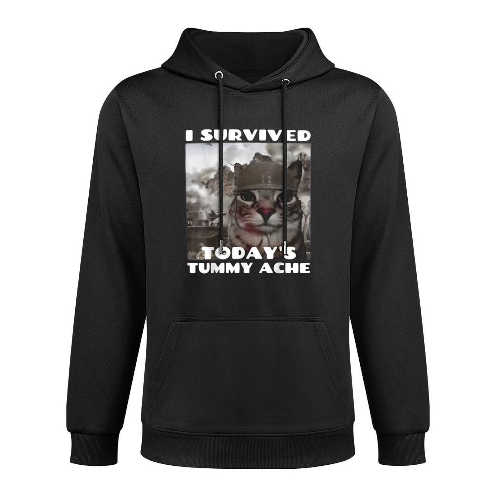 I Survived Todays Tummy Ache Meme Tummy Ache Survivor IBS Layering Staple Hoodie