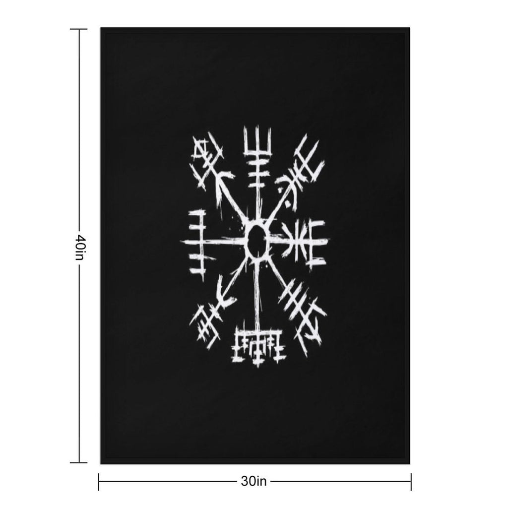 Viking Compass Vegvisir Lightweight Throw Blanket