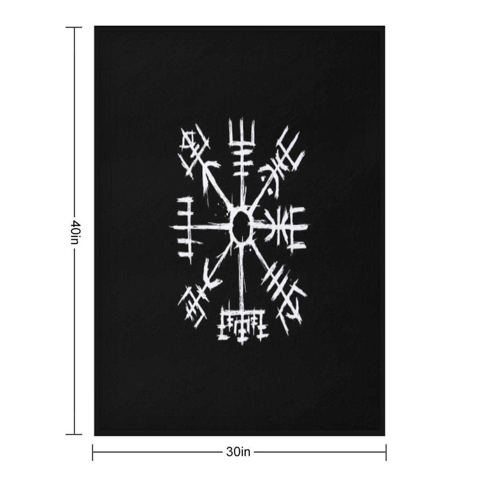 Viking Compass Vegvisir Lightweight Throw Blanket