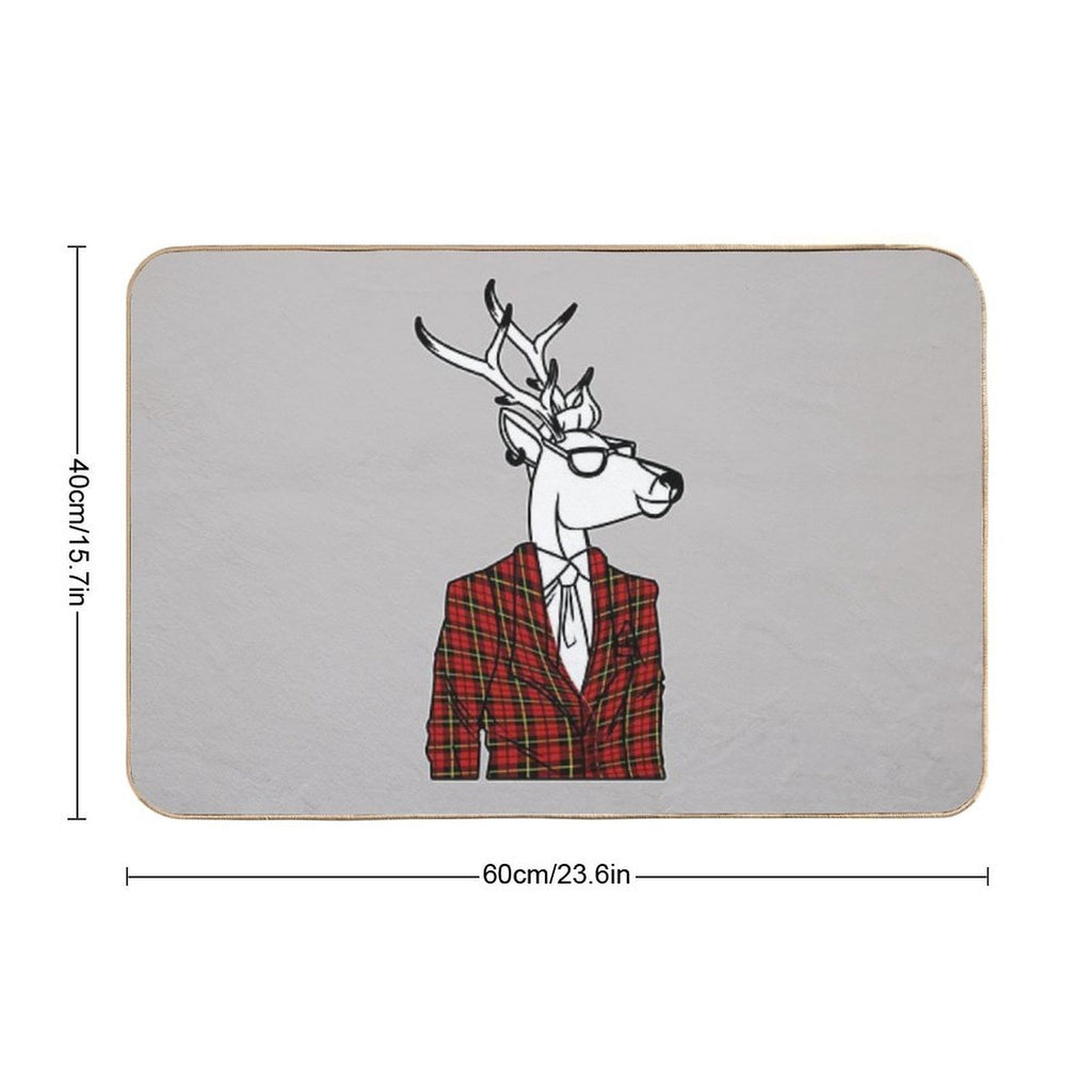 Scottish Deer  Dirt-Trapping Bath Mat