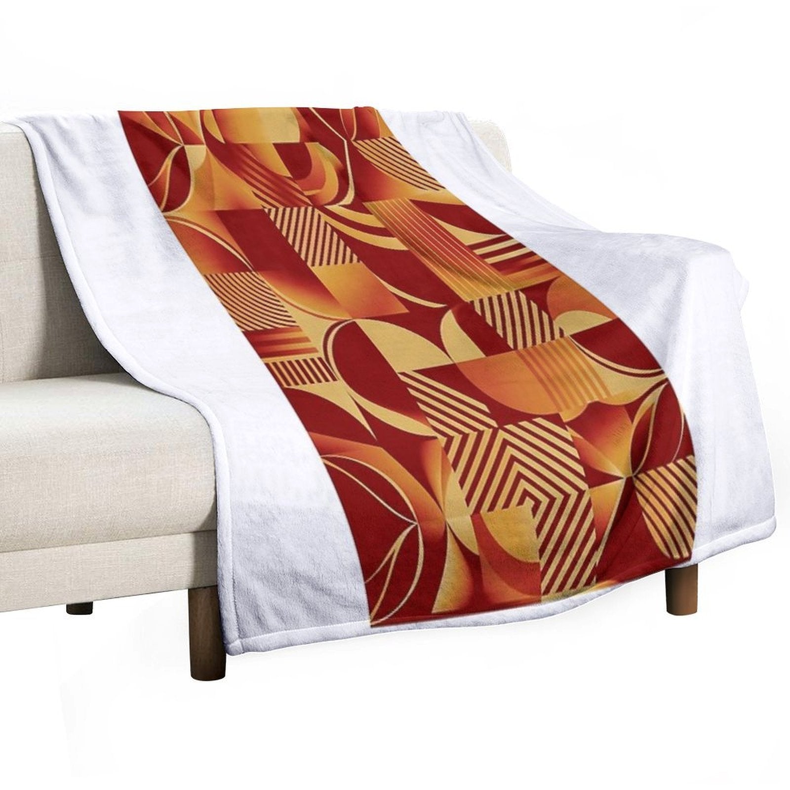 Art Deco  Retro  Vintage  Home Decor Eco-conscious Throw Blanket