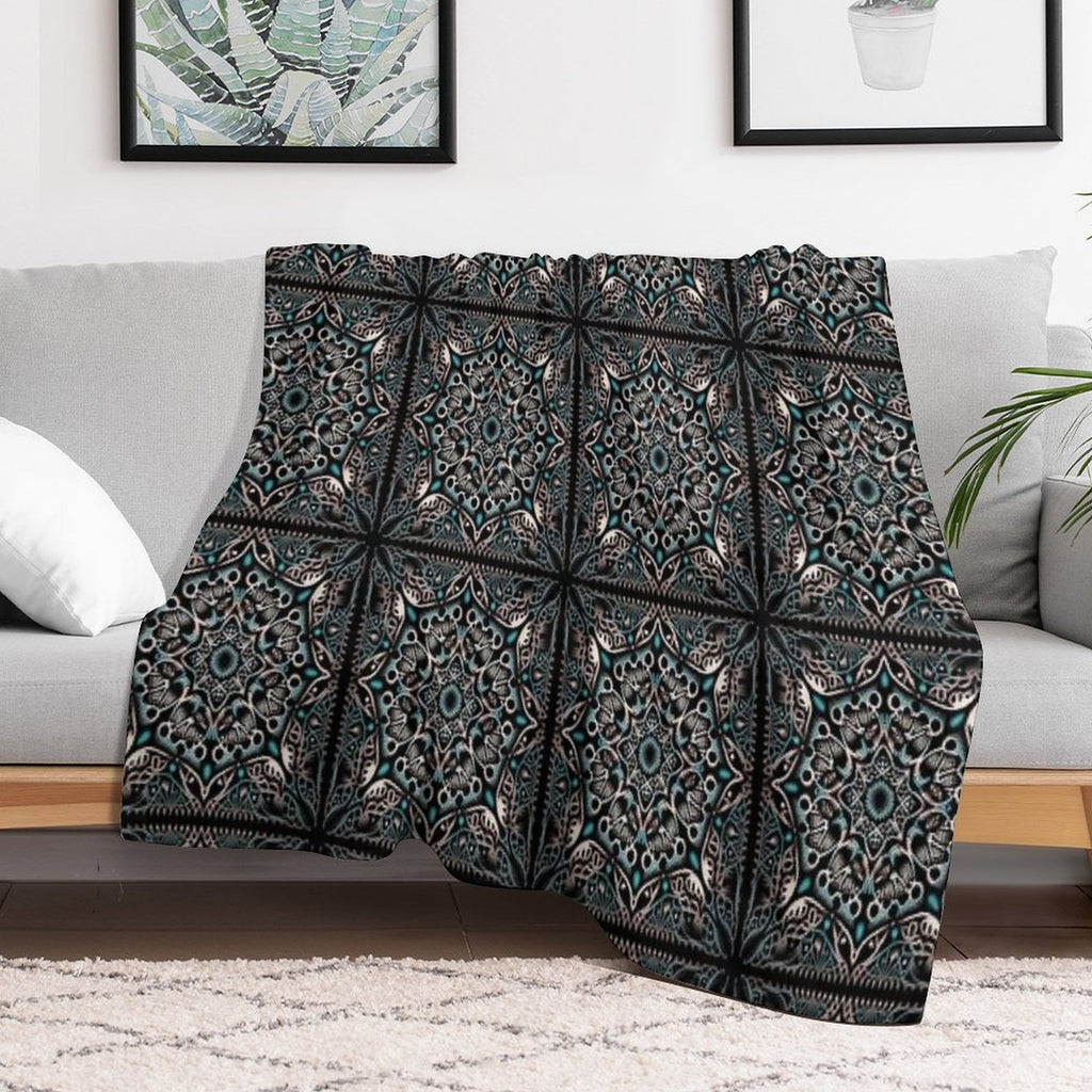 Webs of The Silver Moon Anti-pilling Throw Blanket