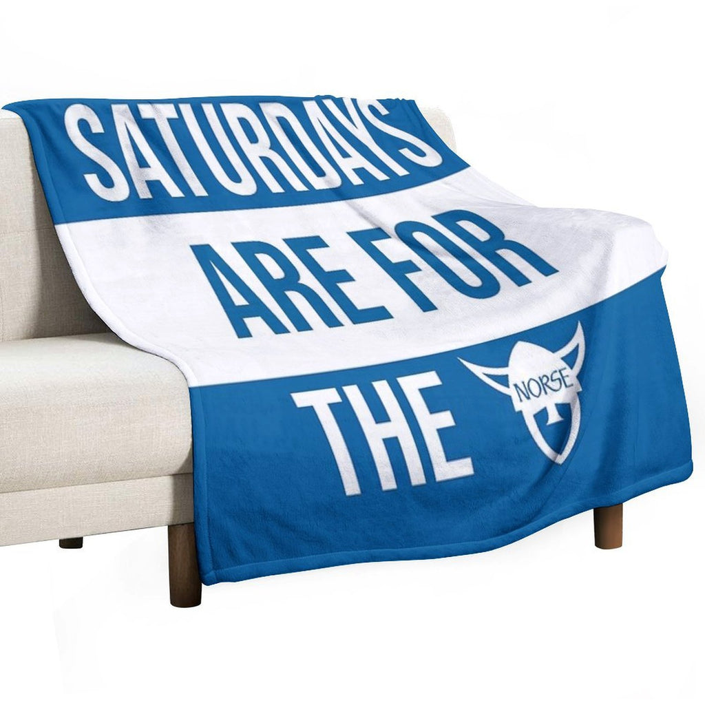 Luther College Saturdays Are For The Norse Plush Throw Blanket