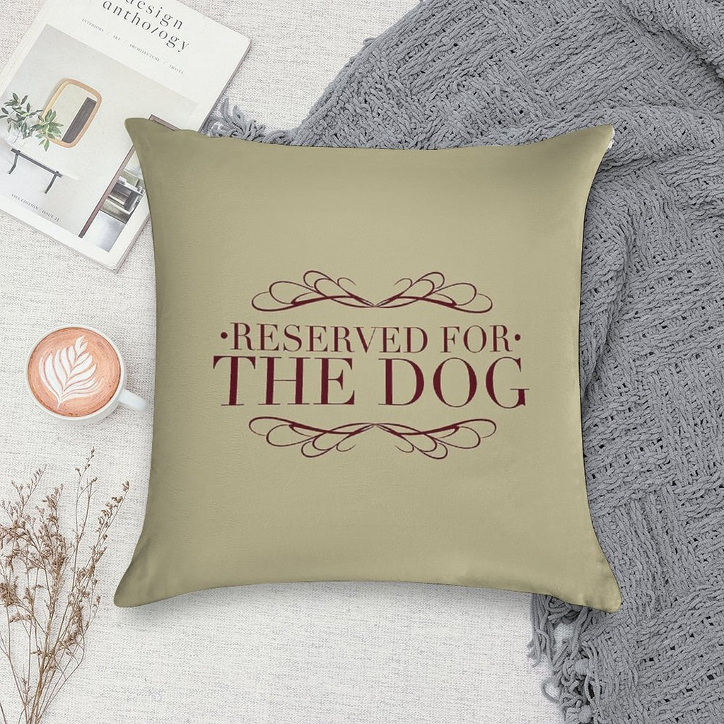 Dogs Cushion Soft Reinforced Edging Throw Pillow
