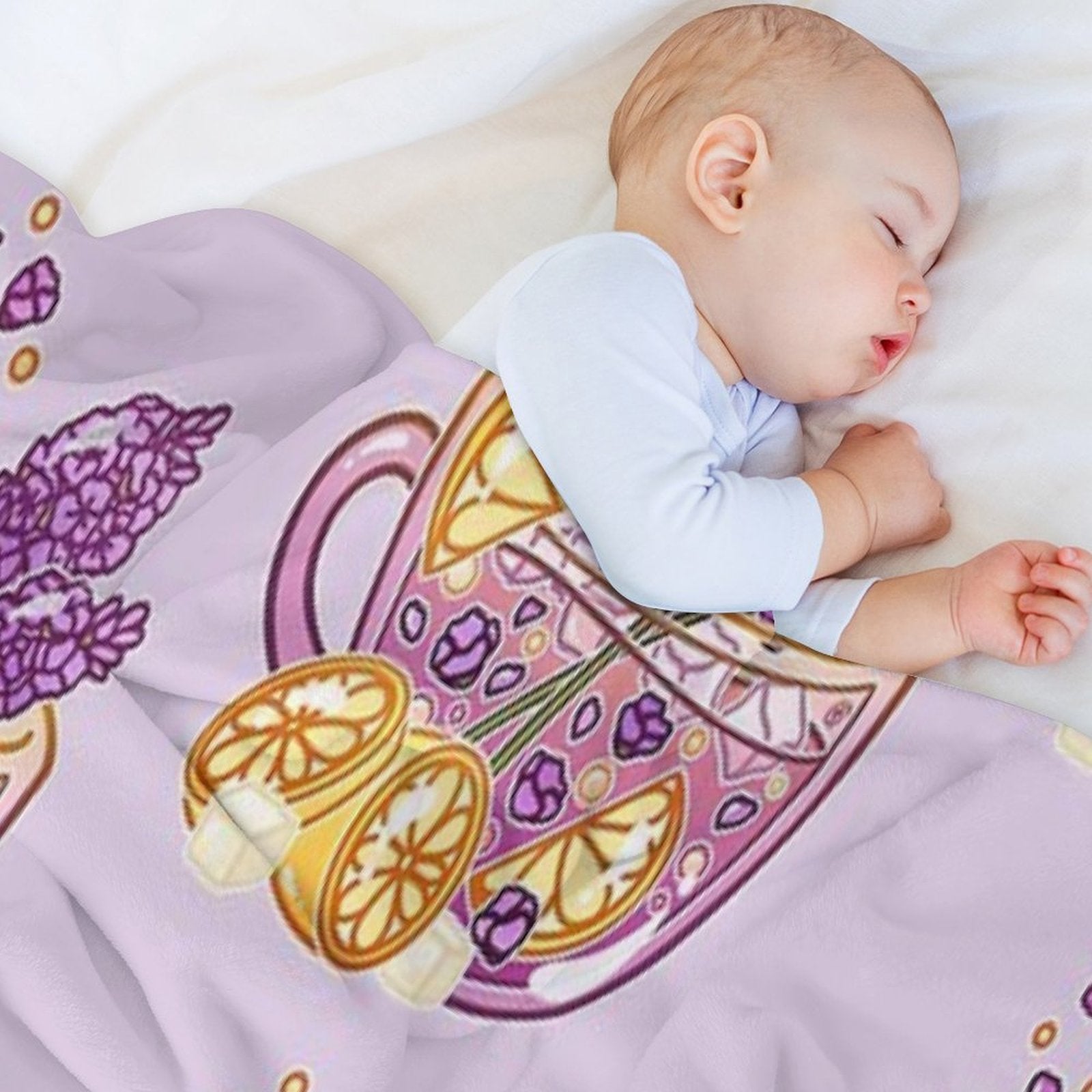 Lavender Lemonade Quick-dry Throw Blanket