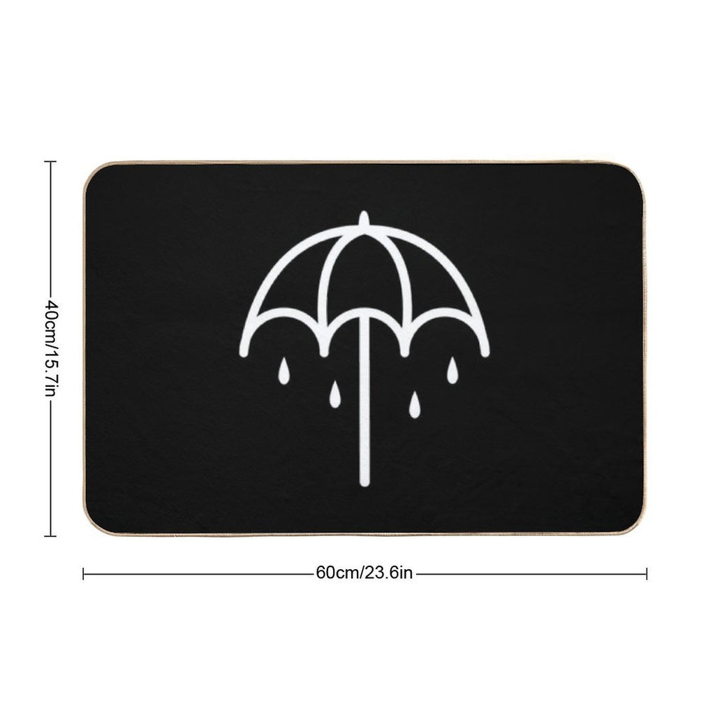 White Umbrella  Eco-Friendly Bath Mat