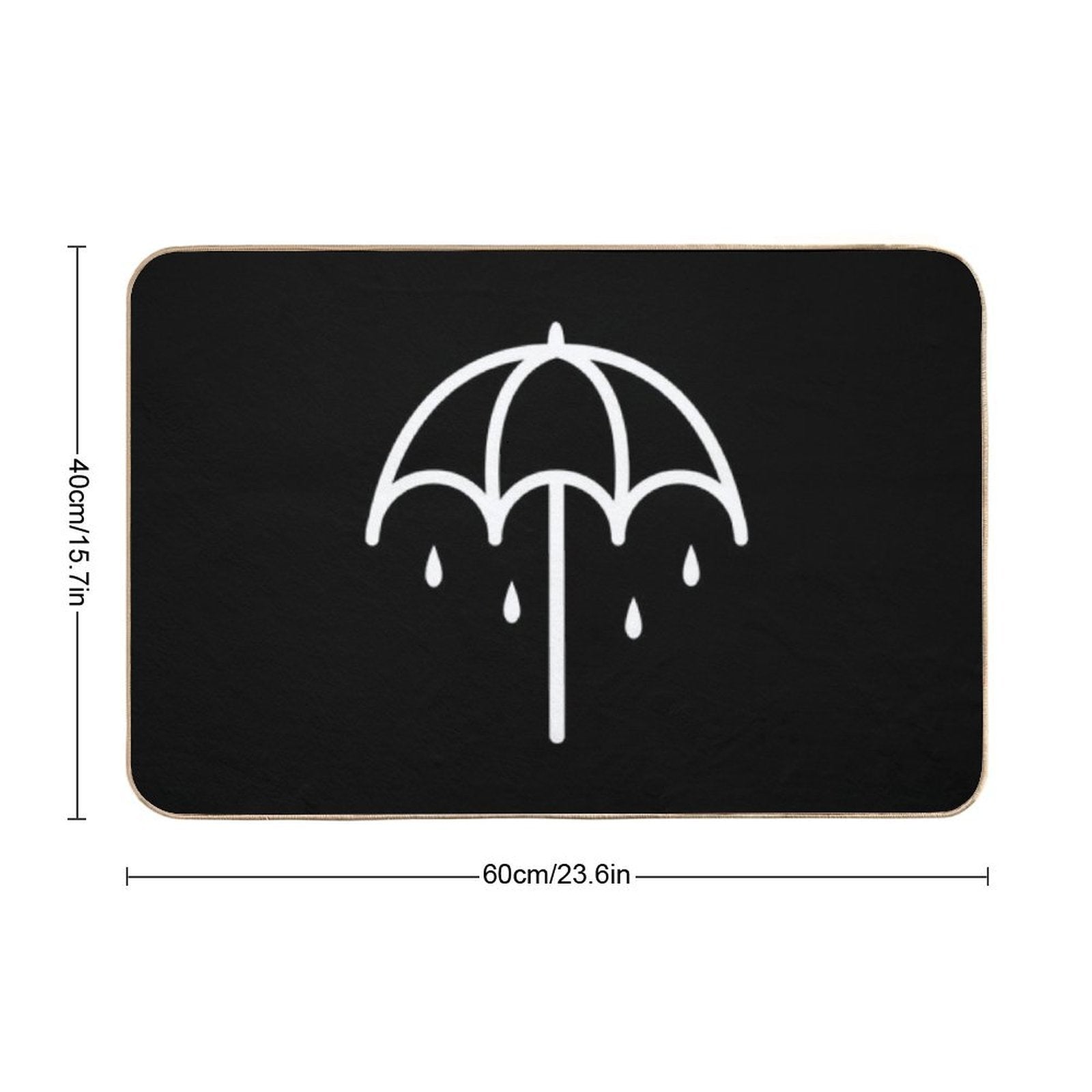 White Umbrella  Eco-Friendly Bath Mat