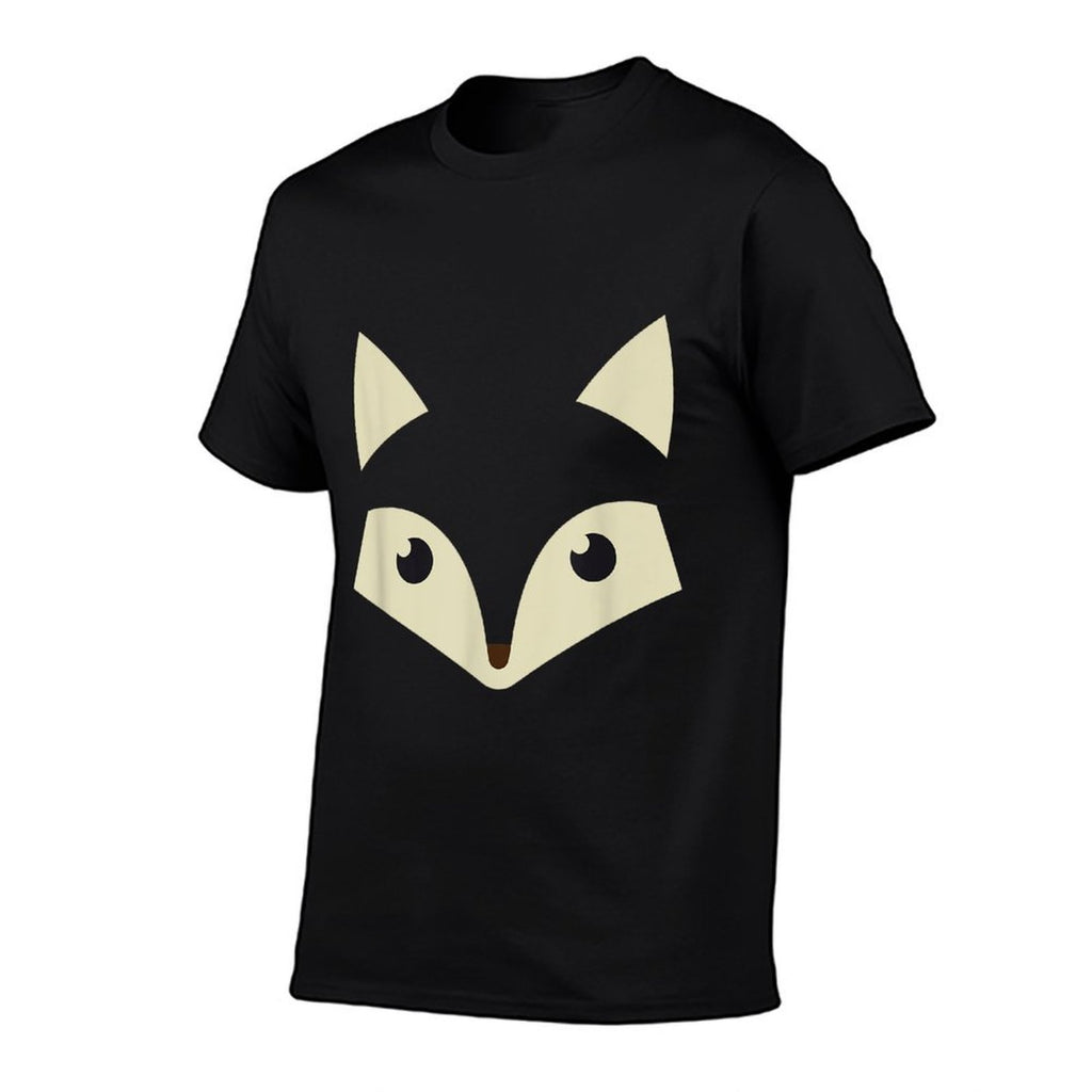 Cute Fox Face Awesome Halloween Costume Gift  Oversized Silhouette T-Shirt