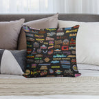 Roller Coasters Soft Easy Maintenance Throw Pillow