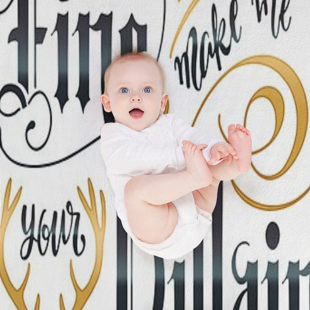 MAKE ME YOUR VILLAIN Eco-conscious Throw Blanket