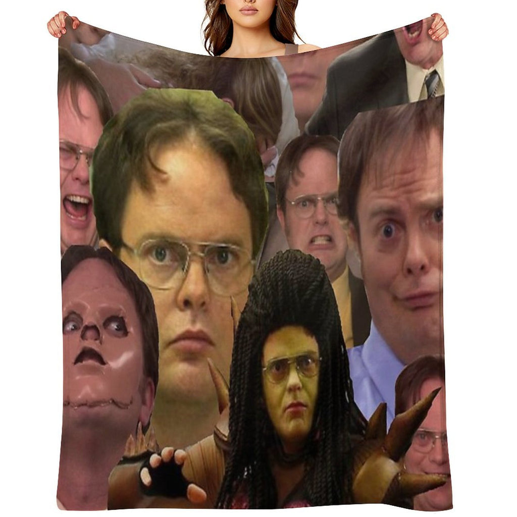 Dwight K. Schrute Travel-friendly Throw Blanket