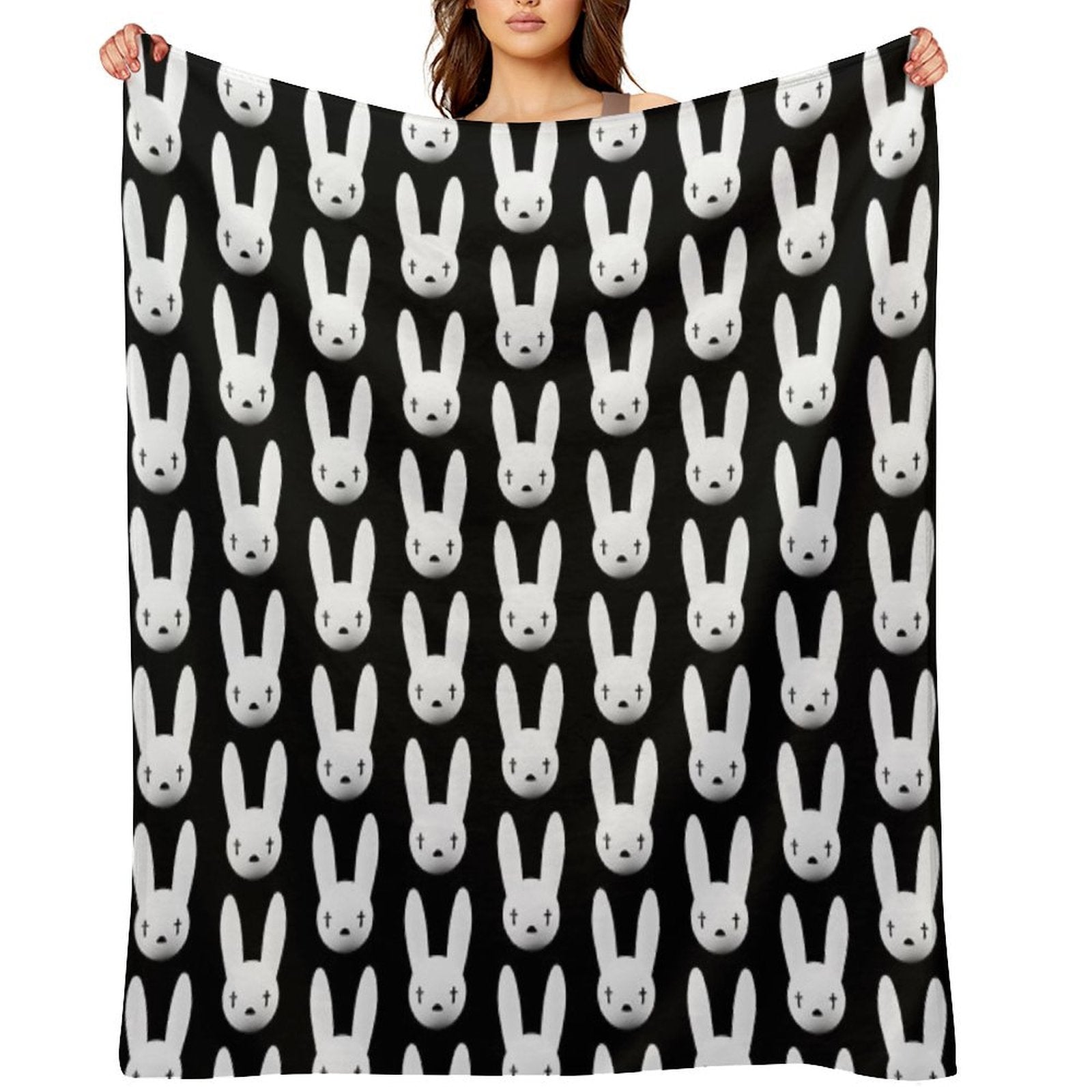 Bad Bunny Logo Oasis Tour 2019 2020 Budiyanto Anti-pilling Throw Blanket