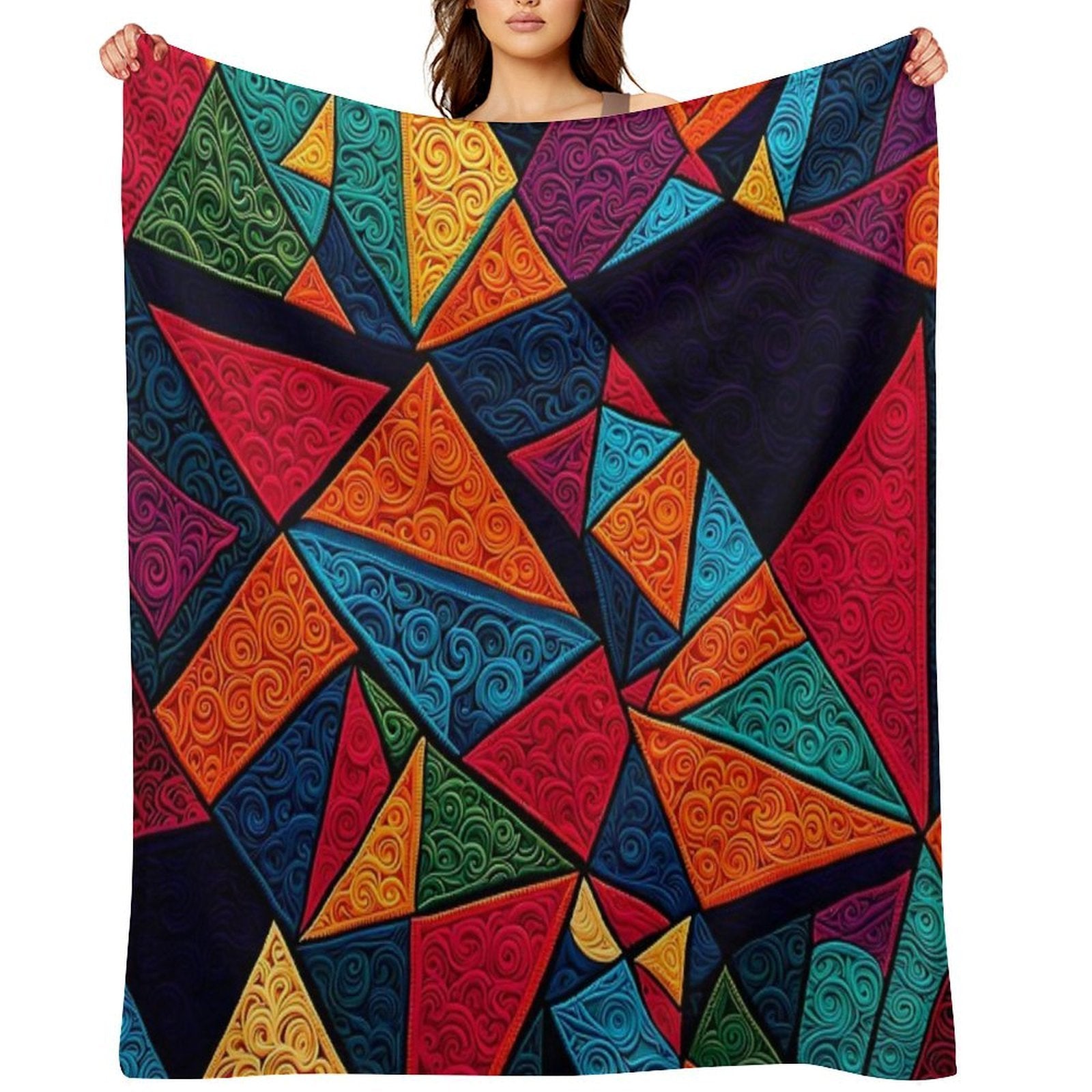 Colored Textures Series 21 Anti-pilling Throw Blanket