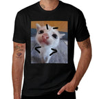 Judgy Kitty Funny Cat Lover Angry Kitten Meme Cute Graphic  Graphic-printed T-Shirt