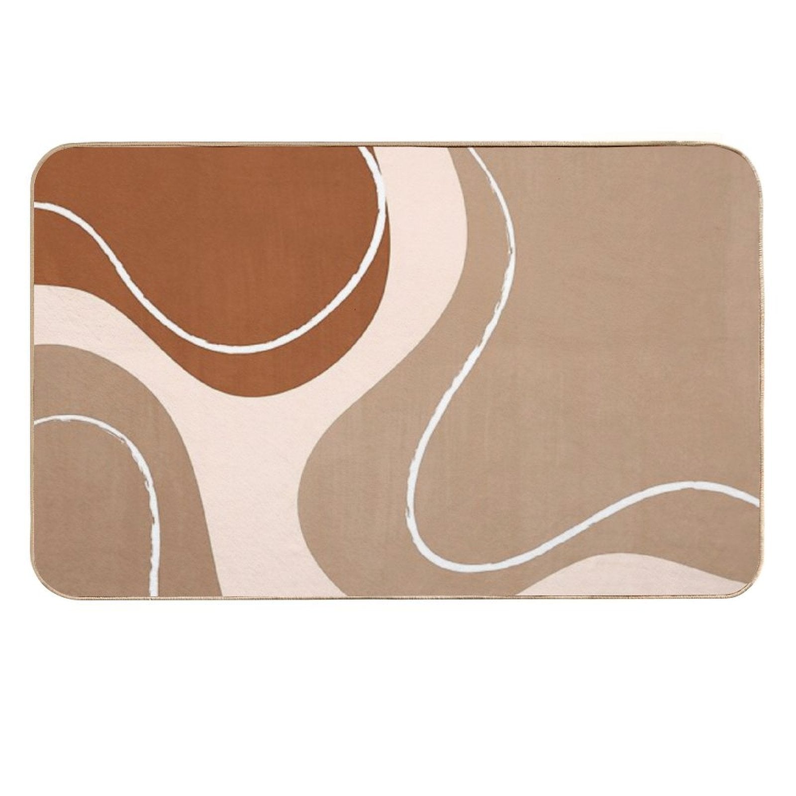 Abstract Minimalist  Rapid-Drying Bath Mat