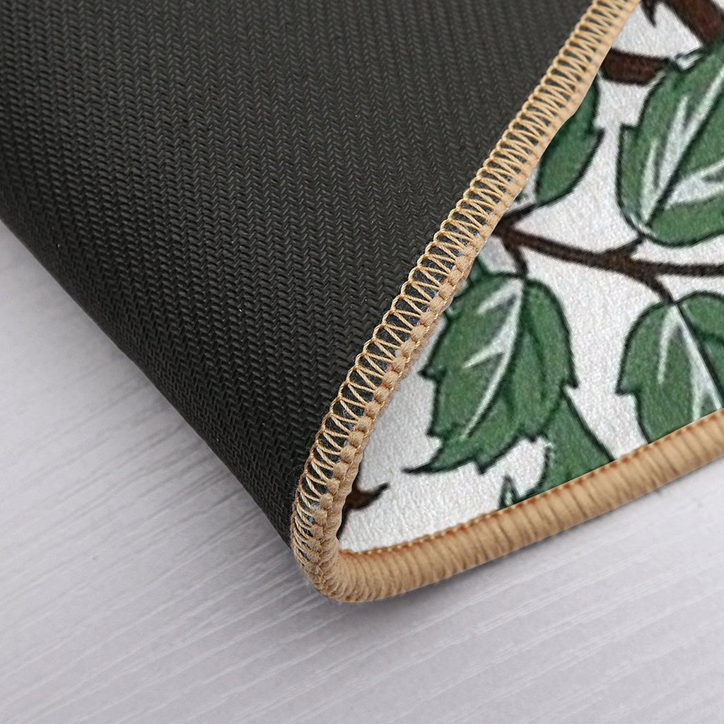 William Morris Wild Rose Wallpaper  Eco-Friendly Bath Mat