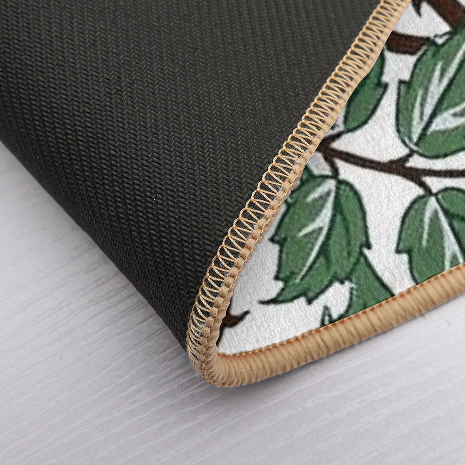 William Morris Wild Rose Wallpaper  Eco-Friendly Bath Mat