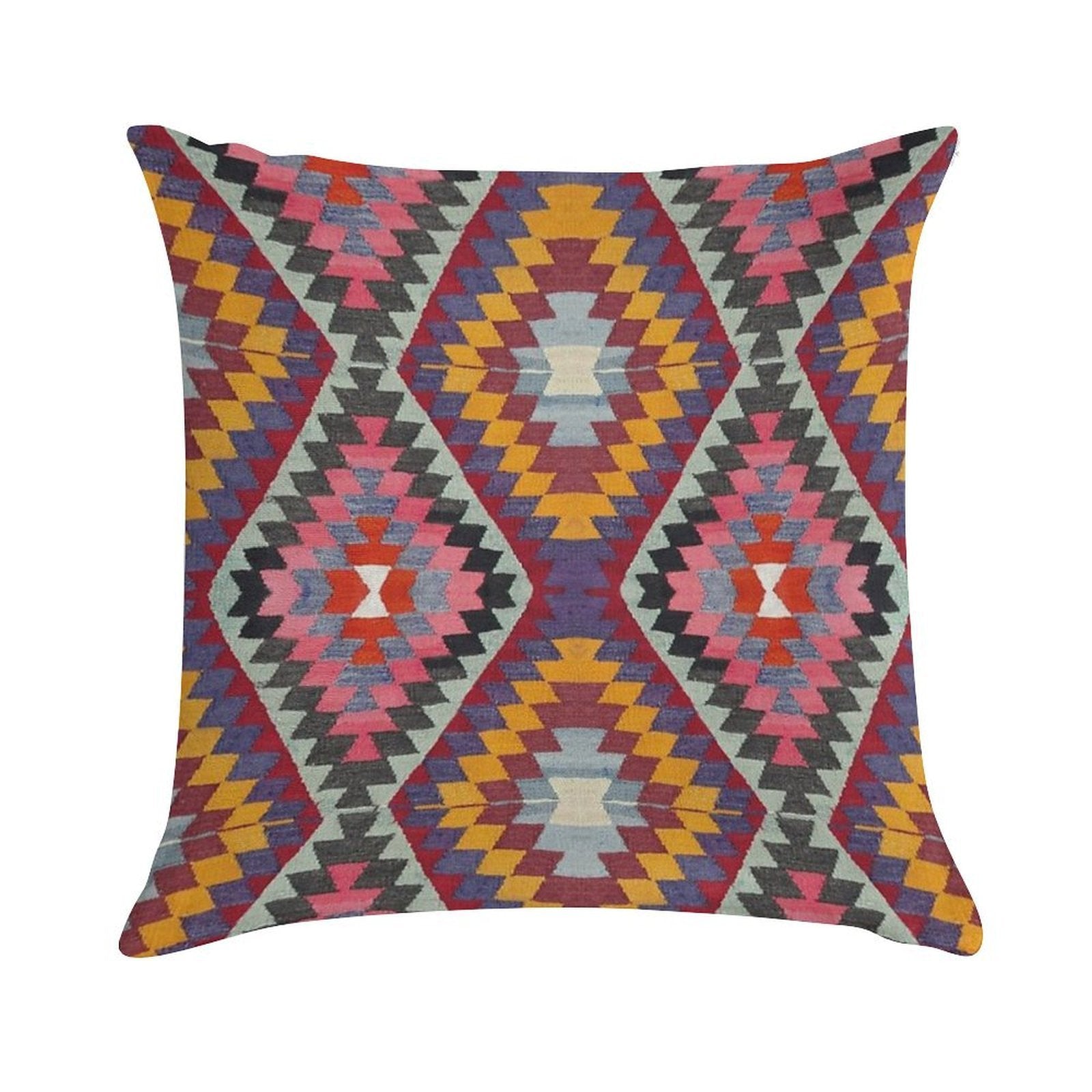 Turkish Kilim Soft Washable Throw Pillow