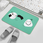 Silly Play Onigiri  Slip-Resistant Bath Mat