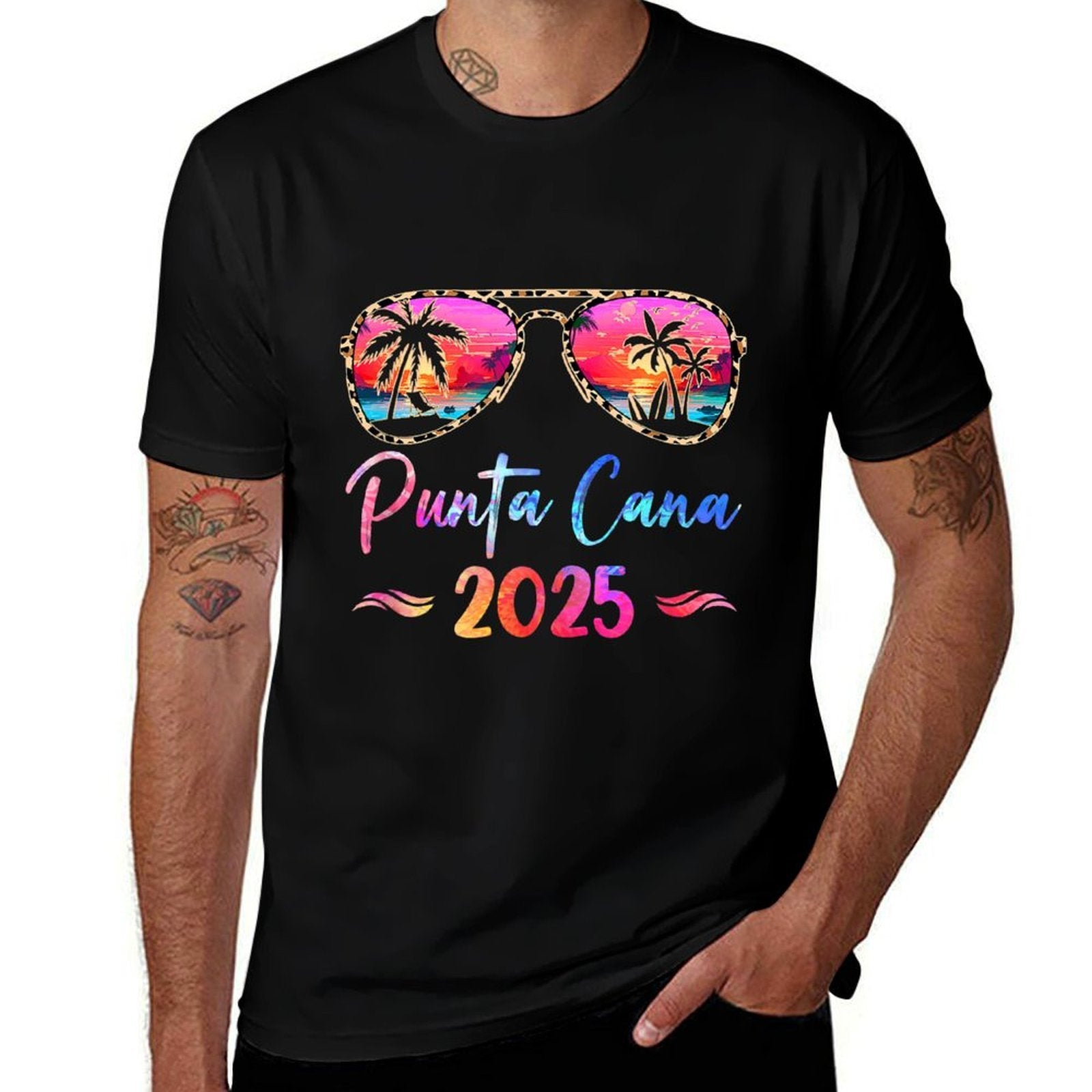 Punta Cana Vacation 2025 Matching Group Family Summer Trip  Vintage-inspired T-Shirt