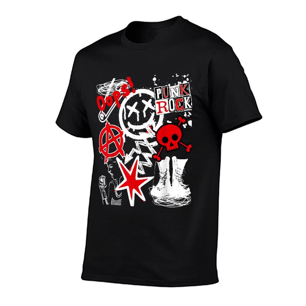 Punk’s Not Dead Black  Red  Affordable Price T-Shirt