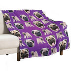 Pugs Velvety-soft Throw Blanket