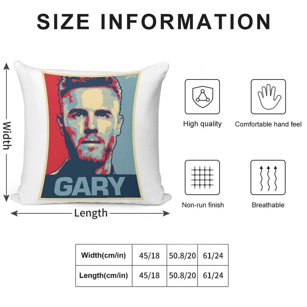 Gary Soft Short Plush Fabric Throw Pillow
