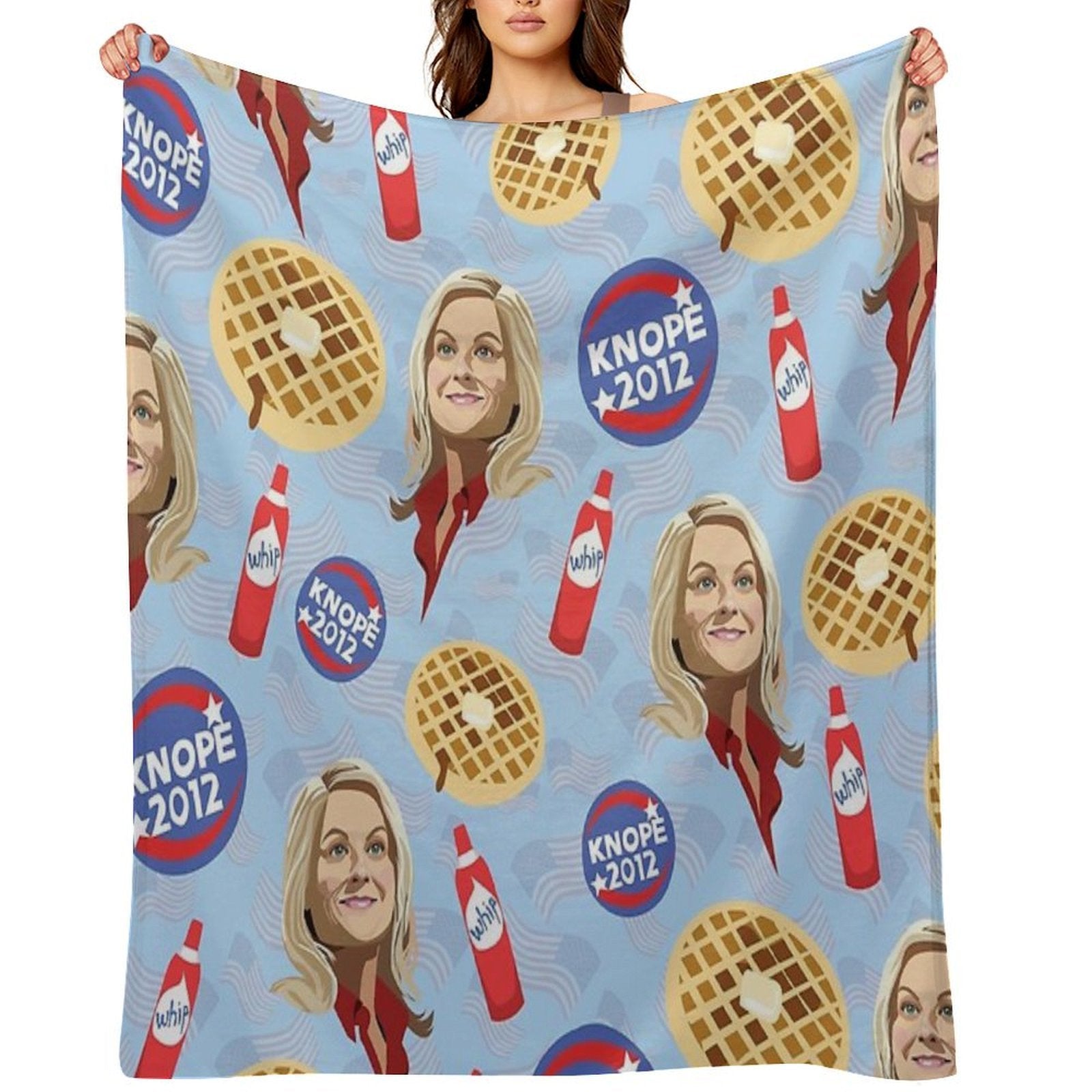 What's Important Friends, Waffles, And Work Travel-friendly Throw Blanket