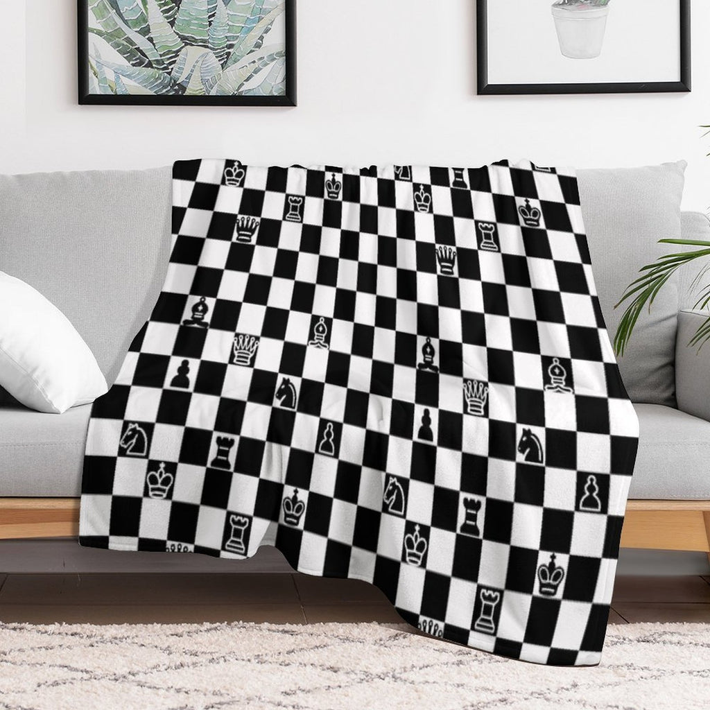 Chess Anti-pilling Throw Blanket