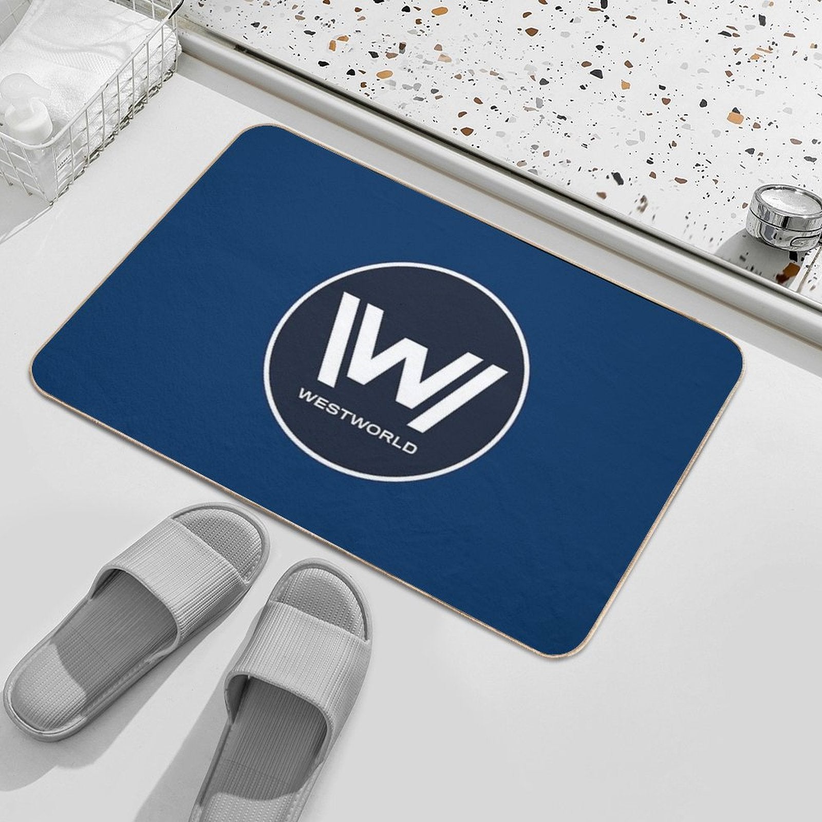 Westworld Logo  Anti-Trip Bath Mat