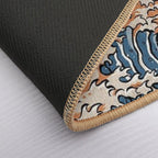 The Black Sushi Dragon  Fade-Resistant Bath Mat